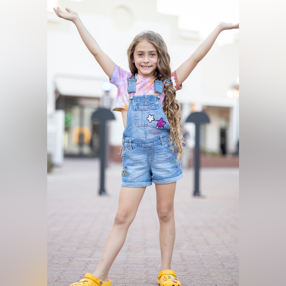 Designer Overall Blue Jean Shorts